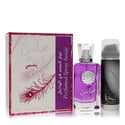 Lattafa Mahasin Crystal Violet Perfume 3.4 oz Eau De Parfum Spray with 1.7 oz Deodorant Spray