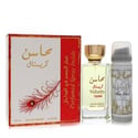 Lattafa Mahasin Crystal Perfume 3.4 oz Eau De Parfum Spray with 1.7 oz Deodorant Spray