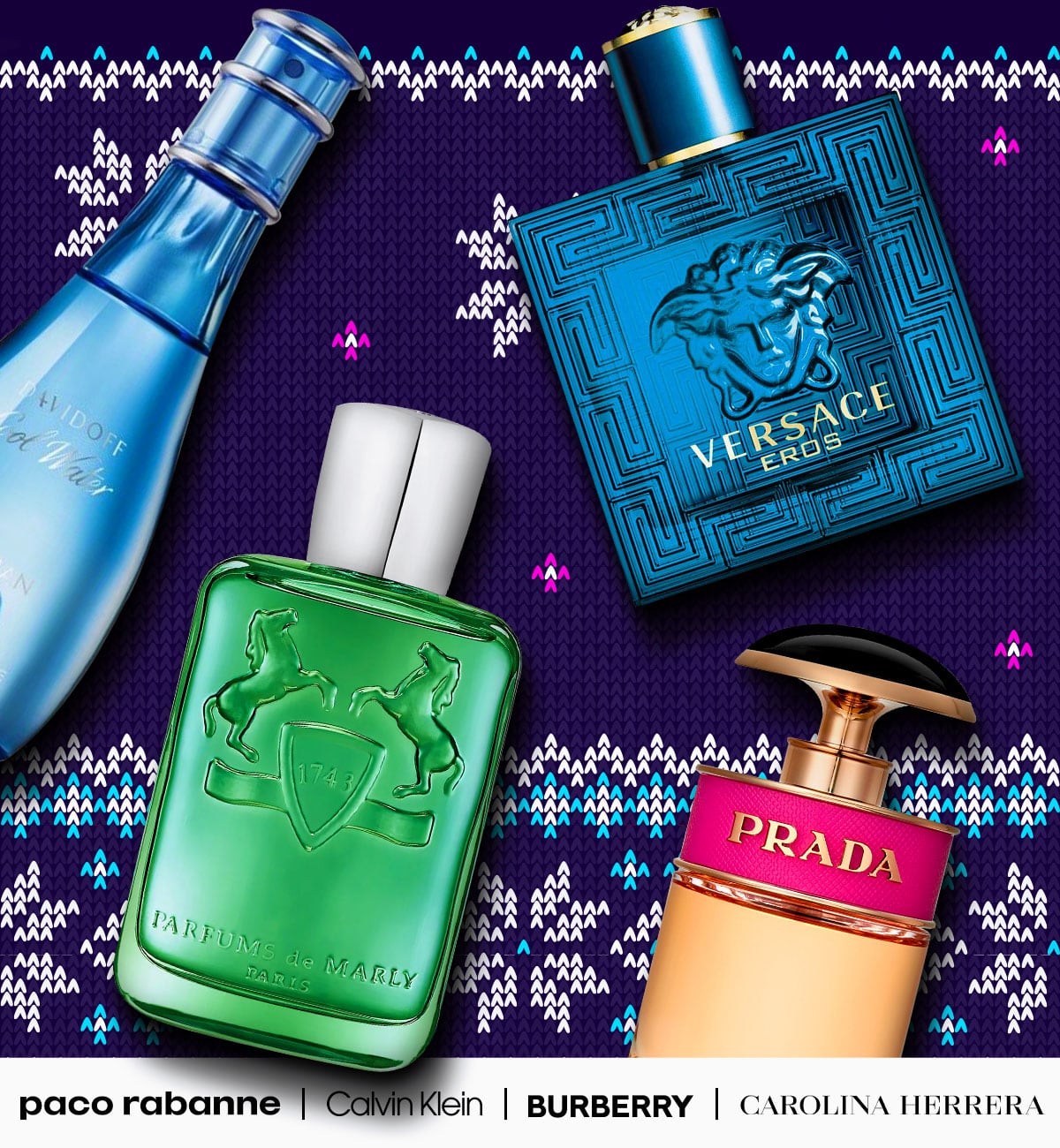 Popular scents lay on a cozy sweater during winter savings