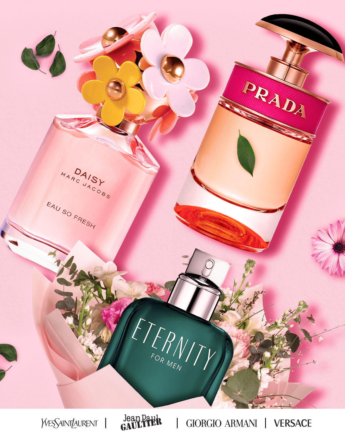 A bouquet filled with popular spring fragrances during sale event