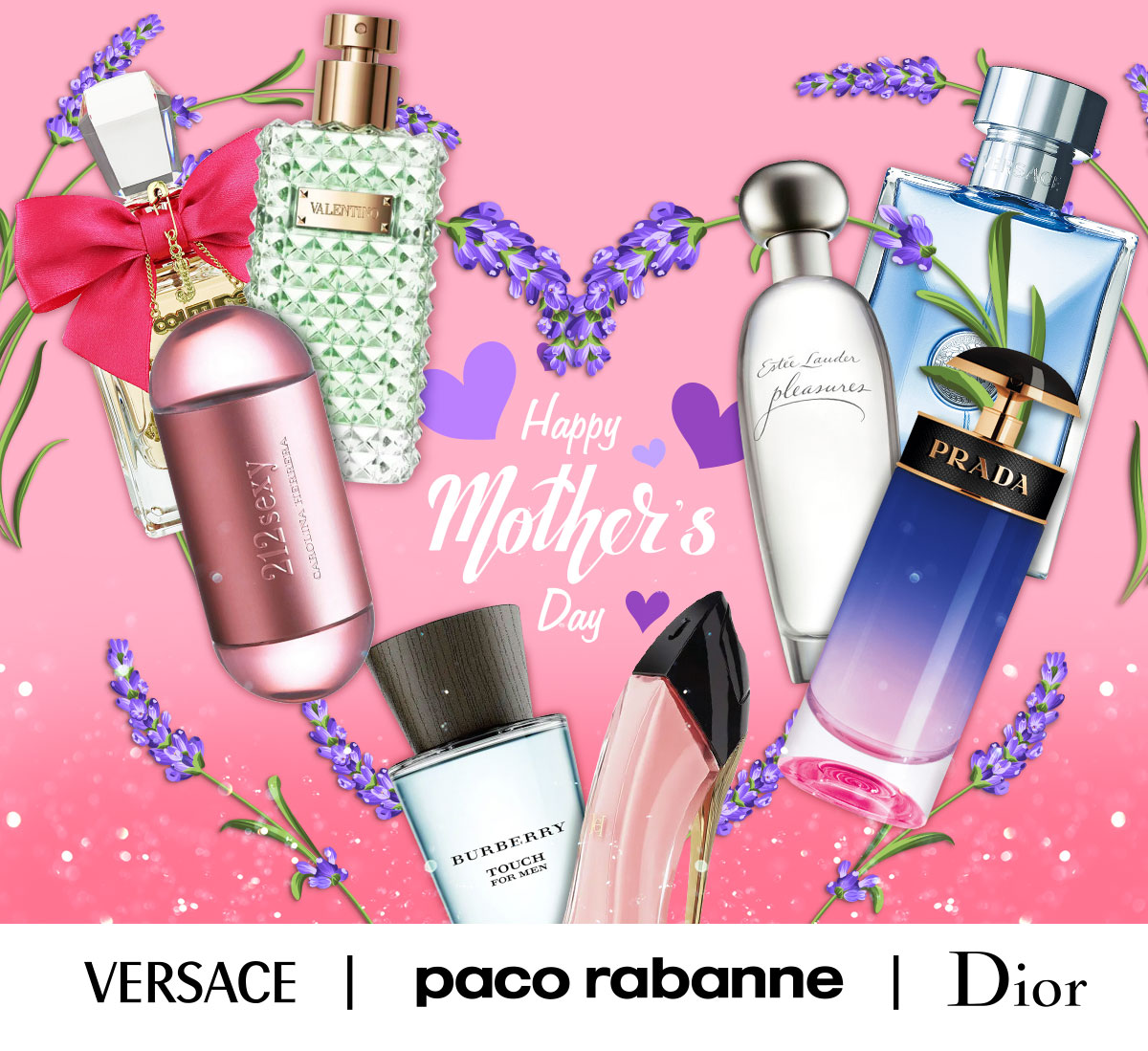 Florals are laid with popular perfumes to celebrate Mother's Day deals