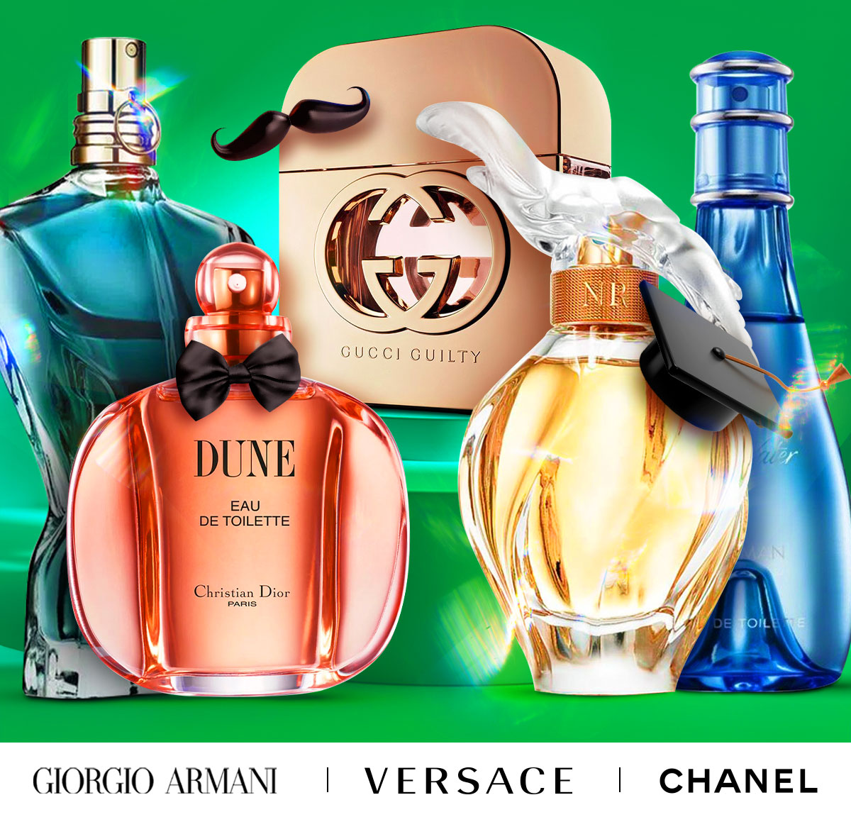 Best selling fragrances on display for dads and grads event