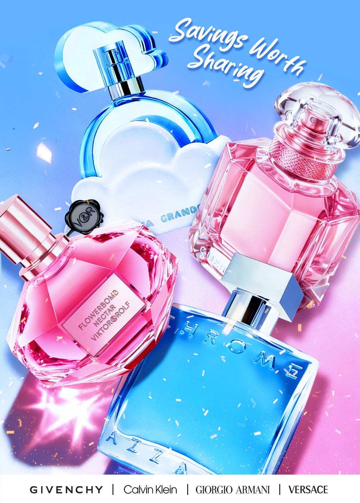Popular fragrances on display for friends and family savings event