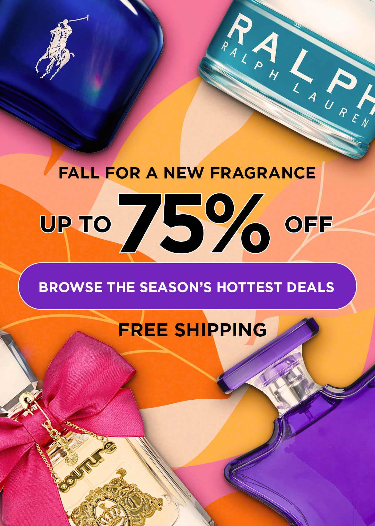 Popular scents on a retro fall background during autumn deals