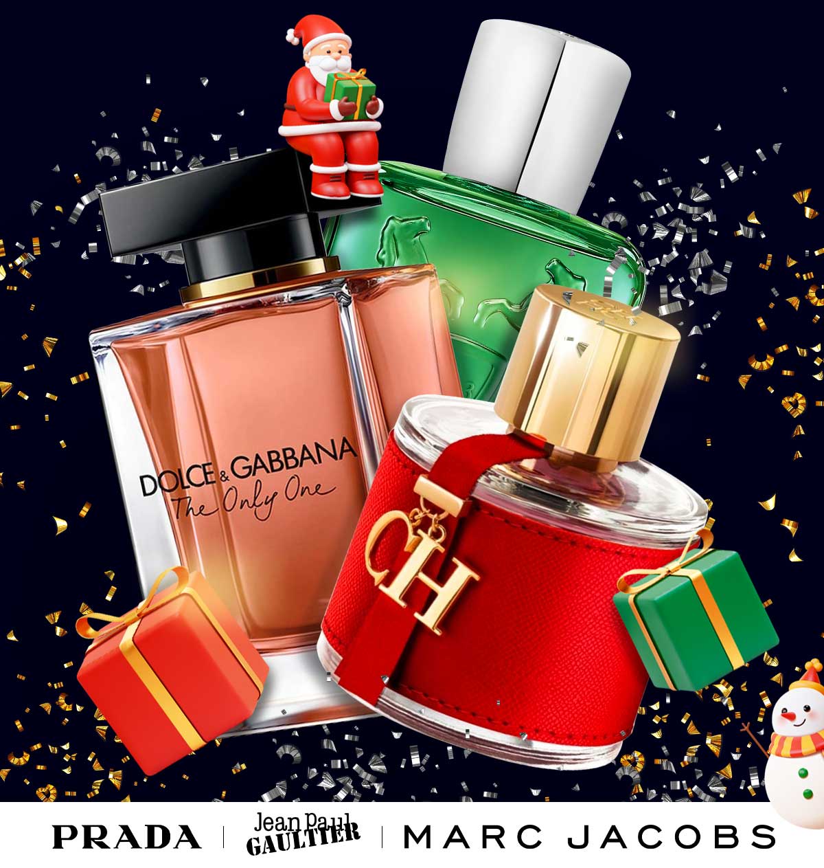 Best selling scents are surrounded by holiday elements during early seasonal sale