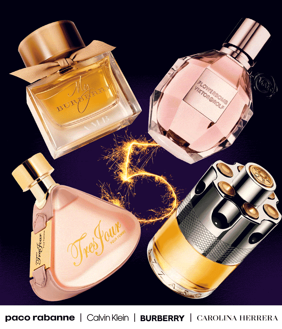 Sparkler numbers count down to deals on popular fragrances for the New Year