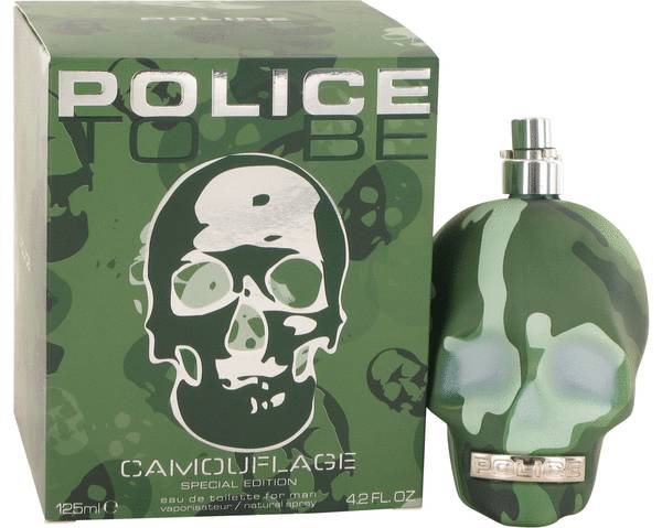 police fragrance skull bottle