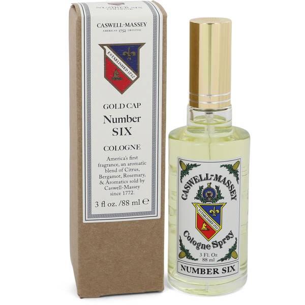 Gold Cap Number Six Cologne by Caswell Massey