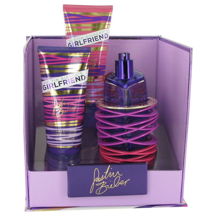 justin bieber girlfriend perfume set