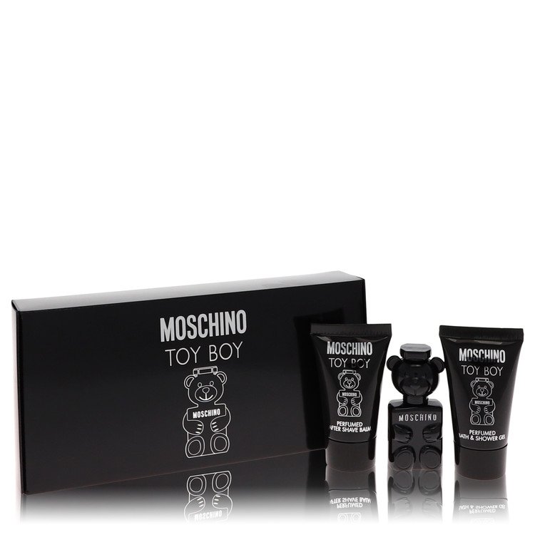 Moschino Toy Boy Cologne by Moschino - - Gift Set - .17 oz Mini EDP + .8 oz Shower Gel + .8 oz After Shave Balm  men