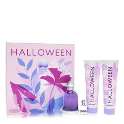 Halloween Perfume -- Gift Set - 3.4 oz Eau De Toilette Spray + 5 oz Body Lotion + 5 oz Shower Gel + .15 oz Mini EDT