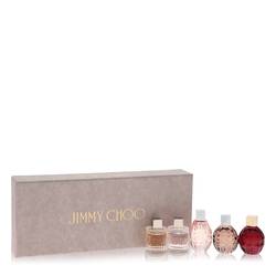 Jimmy Choo Fever Perfume -- Gift Set - 3 x .15 oz Mini EDP Sprays in Jimmy Choo Illicit, Jimmy Choo, & Jimmy Choo Fever + 2 x .15 oz Mini EDT sprays in Jimmy Choo Illicit Flower & Jimmy Choo L’eau
