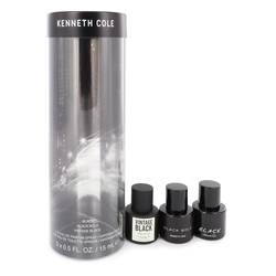 Kenneth Cole Cologne -- Gift Set - 0.5 oz Kenneth Cole Black MIni EDT Spray + 0.5 oz Kenneth Cole Black Mini EDP Spray + 0.5 oz Kenneth Cole Vintage Black Mini  EDT Spray
