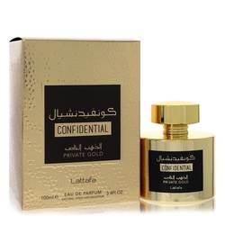 Lattafa Confidential Private Gold Cologne 3.4 oz Eau De Parfum Spray (Unisex)
