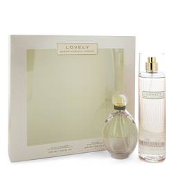 Lovely Perfume -- Gift Set - 3.4 oz Eau De Parfum Spray + 8 oz Body Mist
