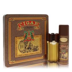 Cigar Cologne -- Gift Set - 3.3 oz Eau De Toilette Spray + 6.6 oz Deodorant