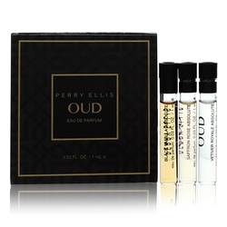 Perry Ellis Oud Black Vanilla Absolute Perfume -- Gift Set - Vial Set Includes Black Vanilla Absolute, Saffron Rose Absolute, Vetiver Royale Absolute all .03 oz Vials
